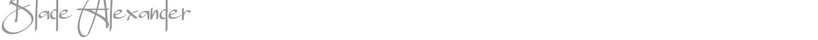 Blade Alexander font preview
